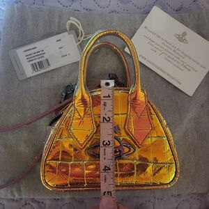 Holographic Pink Women's Bag Vivienne Westwood Yasmin Micro Bag